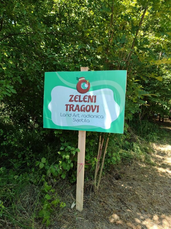 Oznaka radionice Zeleni tragovi koju je realizovalo Udruženje Svjetila